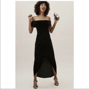 NWT BHLDN Edison velvet dress black 4, 10, 12